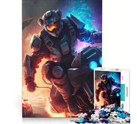 Jigsaw for Adults 1000 Pieces Driver Vs Aliens, Brain Teaser Game, Challenging To Complete, Artists Collection, Fine Art 38x52cm