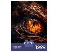 Jigsaw for Adults 1000 Pieces Earth Dragons Amber Eye Puzzles for Adults Brain Teaser Game For Family Fun Fun at Home Activities, 70x50cm/1000pcs