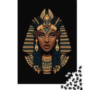 Jigsaw for Adults 1000 Pieces Egyptian Queen Pharaoh Mask Puzzles for Adults Brain Teaser Game For Family Fun Fun at Home Activities, 70x50cm/1000pcs
