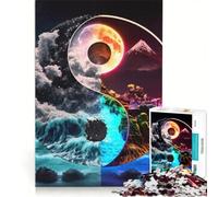 Jigsaw for Adults 1000 Pieces Elemental Yin And Yang, Practical Game, But Fun And Humorous, Artists' Collection, Fine Arts 50x75cm