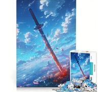 Jigsaw for Adults 1000 Pieces Ember Blade Sky, Practical Game, Staycation Kill Time, Enhance Love between Couples 50x75cm