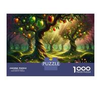 Jigsaw for Adults 1000 Pieces Enchanted Apple Orchard Adult Puzzles Family Game Precision Cutting Unique Birthday And Xmas Gifts 70x50cm/1000pcs