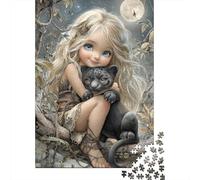 Jigsaw for Adults 1000 Pieces Enchanted Forest Night Fantasy Puzzles for Adults Brain Teaser Game For Family Fun Fun at Home Activities, 38x26cm/1000pcs