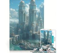Jigsaw for Adults 1000 Pieces Epic Castle Fantasy Style, Practical Game, But Fun And Humorous, Artists' Collection, Fine Arts 38x26cm