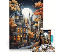 Jigsaw for Adults 1000 Pieces Epic Fantasy Castle, Practical Game, But Fun And Humorous, Artists' Collection, Fine Arts 50x75cm