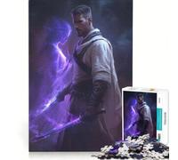 Jigsaw for Adults 1000 Pieces Ethereal Warrior︰ Blades of Destiny, Practical Game, Staycation Kill Time, Enhance Love between Couples 38x52cm