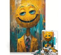 Jigsaw for Adults 1000 Pieces Faces Full of Colorful Joy, Practical Game, Staycation Kill Time, Enhance Love between Couples 38x26cm