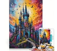 Jigsaw for Adults 1000 Pieces Fantasy Castles, Practical Game, But Fun And Humorous, Artists' Collection, Fine Arts 50x75cm