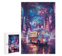 Jigsaw for Adults 1000 Pieces Fantasy City Streets Family Wood Puzzles Educational Game Challenge Toy 75x50cm