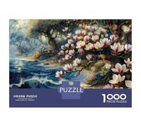 Jigsaw for Adults 1000 Pieces Fantasy Forest Beach Scene Puzzles for Adults Brain Teaser Game For Family Fun Fun at Home Activities, 52x38cm/1000pcs