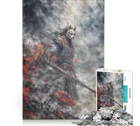 Jigsaw for Adults 1000 Pieces Fantasy Samurai Warrior, Fun Games, Decompressing Intellectual, Wishlist with Santa Claus 38x26cm