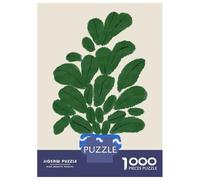 Jigsaw for Adults 1000 Pieces Ficus Elastica Plant Jigsaw for Adults Relax Games Analysis And Logic Unique Birthday And Xmas Gifts 70x50cm/1000pcs