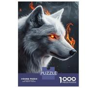 Jigsaw for Adults 1000 Pieces Fiery Wolf's Gaze -3 Puzzles for Adults DIY Toys Analysis And Logic Gifts for Friends And Family 70x50cm/1000pcs