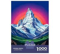 Jigsaw for Adults 1000 Pieces FinsterAarhorn Swiss Alps Jigsaw for Adults Relax Games Analysis And Logic Unique Birthday And Xmas Gifts 52x38cm/1000pcs