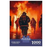 Jigsaw for Adults 1000 Pieces Firefighters Entering Blaz Puzzles for Adults DIY Toys Analysis And Logic Gifts for Friends And Family 70x50cm/1000pcs