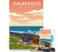 Jigsaw for Adults 1000 Pieces Galapagos National Park Fine Edge Craft Problem Solve Toy Relax Game Play Birthday Art Play (50x75cm)