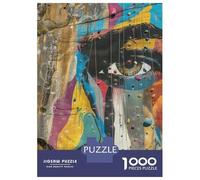 Jigsaw for Adults 1000 Pieces Graffiti Climb Jigsaw for Adults Brain Teaser Game Staycation Kill Time Fun Activities at Home 52x38cm/1000pcs