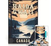 Jigsaw for Adults 1000 Pieces Haida Gwaii in Canada, Family Games, Analysis And Logic, Improving Love between Couples 50x75cm