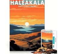 Jigsaw for Adults 1000 Pieces Haleakala National Park Perfect Cut Fun Smart Challenge Fun Peaceful Play Fun Xmas Art Gift (38x26cm)
