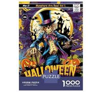 Jigsaw for Adults 1000 Pieces Halloween Scarecrow Comic Cover Puzzles for Adults DIY Toys Analysis And Logic Gifts for Friends And Family 70x50cm/1000pcs