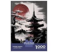 Jigsaw for Adults 1000 Pieces Japanese Abstract 2 Puzzles for Adults Brain Teaser Game For Family Fun Fun at Home Activities, 38x26cm/1000pcs