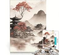 Jigsaw for Adults 1000 Pieces Japanese Fantasy Mysticism, Brain Teaser Game, Challenging To Complete, Artists Collection, Fine Art (38x26cm)
