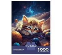 Jigsaw for Adults 1000 Pieces Kitten Sleeping Heavily Puzzles for Adults DIY Toys Analysis And Logic Gifts for Friends And Family 70x50cm/1000pcs
