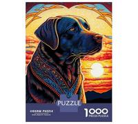 Jigsaw for Adults 1000 Pieces Labrador Retriever Style 2 Teenager Puzzles Hands-on Game Presents for Women Christmas Birthday Gifts 52x38cm/1000pcs