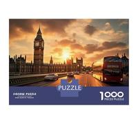 Jigsaw for Adults 1000 Pieces London Cityscape Sunset Puzzles for Adults DIY Toys Analysis And Logic Gifts for Friends And Family 70x50cm/1000pcs