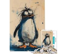 Jigsaw for Adults 1000 Pieces Lost Penguin Fun Activities at Home Staycation Kill Time Fun Games for And from 14 Years And over (38x26cm)