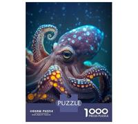 Jigsaw for Adults 1000 Pieces Magical Octopus Fantasy Teenager Puzzles Hands-on Game Presents for Women Christmas Birthday Gifts 70x50cm/1000pcs