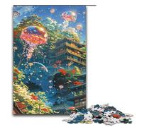 Jigsaw for Adults 1000 Pieces Medusa in The Sky Wooden Puzzle for Kids Educational Game 1000 PCS(75x50cm)