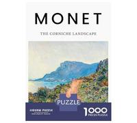 Jigsaw for Adults 1000 Pieces Monet Landscape Jigsaw for Adults Brain Teaser Game Staycation Kill Time Fun Activities at Home 52x38cm/1000pcs