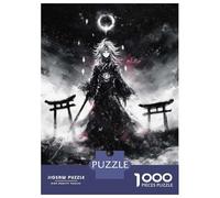 Jigsaw for Adults 1000 Pieces Monochrome Anime Character with Torii Gates Puzzles for Adults DIY Toys Analysis And Logic Gifts for Friends And Family 52x38cm/1000pcs