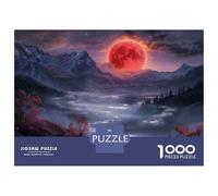 Jigsaw for Adults 1000 Pieces Moonlit Mountain Valley Puzzles for Adults DIY Toys Analysis And Logic Gifts for Friends And Family 70x50cm/1000pcs