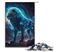 Jigsaw for Adults 1000 Pieces Nebula Lion Family Wooden Puzzles Educational Game Challenge Toy 1000 PCS(38x26cm)