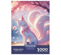 Jigsaw for Adults 1000 Pieces Nine-tailed Fox Cherry Blossom Puzzles for Adults Hands-on Game Analysis And Logic Unique Birthday And Xmas Gifts 70x50cm/1000pcs