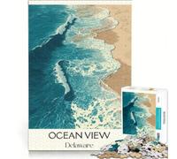 jigsaw for adults 1000 pieces Ocean View Delaware | Birthday present Help the brain exercise Stress Reduction Gifts 38x26cm