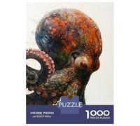 Jigsaw for Adults 1000 Pieces Octopus Profile Art Puzzles for Adults DIY Toys Analysis And Logic Gifts for Friends And Family 52x38cm/1000pcs