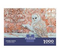 Jigsaw for Adults 1000 Pieces Owl Reading A Book Puzzles for Adults Hands-on Game Analysis And Logic Unique Birthday And Xmas Gifts 38x26cm/1000pcs