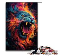 Jigsaw for Adults 1000 Pieces Painting Fantasy Magic Lion Wooden Puzzle for Kids Educational Game 1000 PCS(75x50cm)