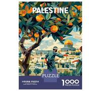 Jigsaw for Adults 1000 Pieces Palestine Oranges Cubism Puzzles for Adults Hands-on Game Analysis And Logic Unique Birthday And Xmas Gifts 38x26cm/1000pcs
