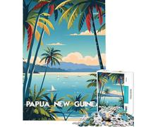 Jigsaw for Adults 1000 Pieces Papua Tropical Escape Help The Brain Exercise Presents for Women Anti-Stress Toys for 14+ Puzzle Game Offered (50x75cm)