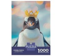 Jigsaw for Adults 1000 Pieces Penguin Pastel Crown Puzzles for Adults DIY Toys Analysis And Logic Gifts for Friends And Family 70x50cm/1000pcs