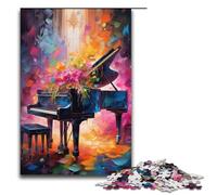 Jigsaw for Adults 1000 Pieces Piano Colorfull Family Paper Puzzles Educational Game Challenge Toy 1000 PCS(38x26cm)