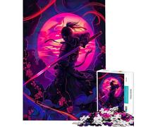 Jigsaw for Adults 1000 Pieces Posters Ninja Neon Help The Brain Exercise Presents for Women Anti-Stress Toys for 14+ Puzzle Game Offered (50x75cm)