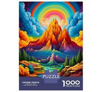 Jigsaw for Adults 1000 Pieces Psychedelic Nature Jigsaw for Adults Relax Games Analysis And Logic Unique Birthday And Xmas Gifts 70x50cm/1000pcs