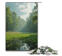 Jigsaw for Adults 1000 Pieces Reed Marsh Wooden Puzzle for Kids Educational Game 1000 PCS(38x26cm)
