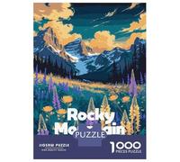 Jigsaw for Adults 1000 Pieces Rocky Mountain National Park Landscape Art Jigsaw for Adults Relax Games Analysis And Logic Unique Birthday And Xmas Gifts 70x50cm/1000pcs