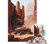 Jigsaw for Adults 1000 Pieces Sci-Fi Mars Outpost for Birthday, Chrismas Difficult Hard Family Game Suitable for People Aged 14 And Above (38x52cm)